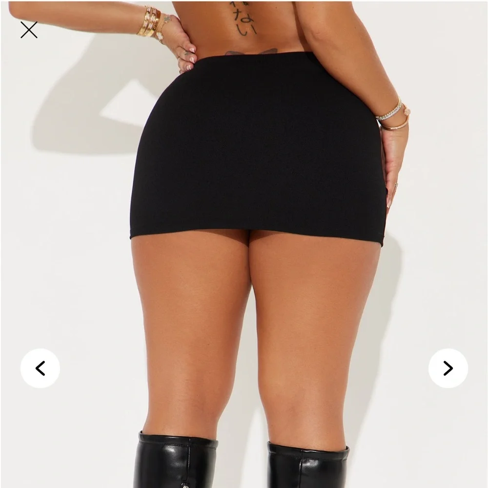 Fashion Nova Black Mini Skirt - Picture 2 of 5